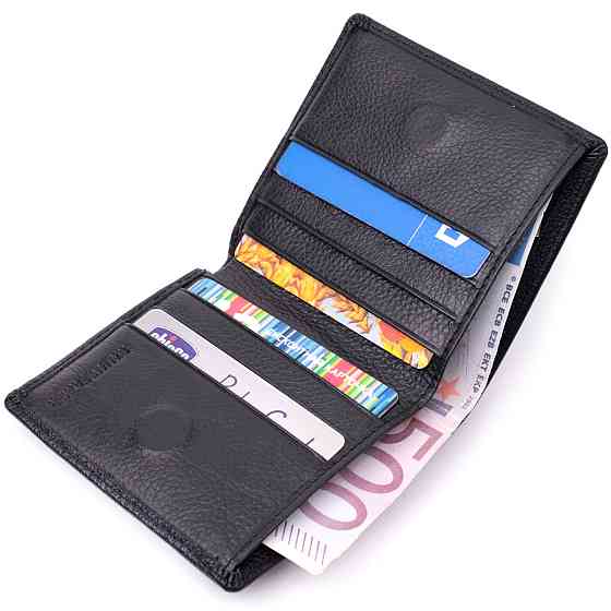 Жіночий гаманець в класичному чорному кольорі ST Leather 19466 Чорний Київ