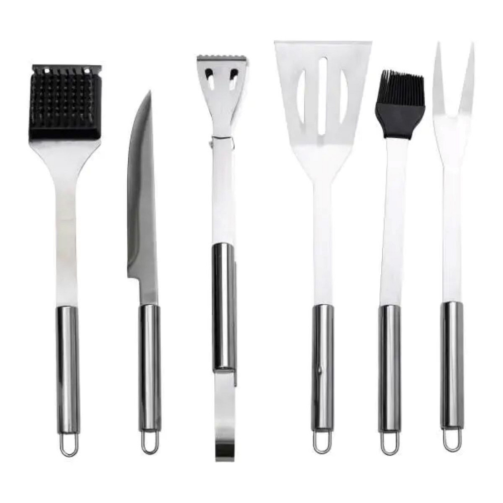 Lugi Набір аксесуарів для барбекю, мангала, гриля 6 предметів 40х10х5 см мангальне приладдя HP- Киев - изображение 2