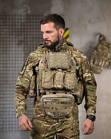 Плитоноска 4 точки скидання Single sword mtk з рюкзаком РП7354 Київ - фото 2