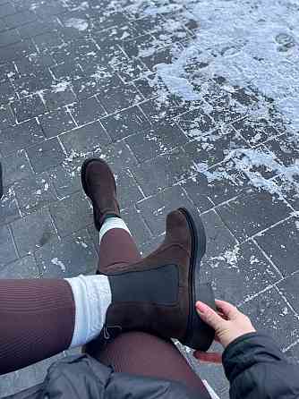 Edan Instruments Черевики жіночі EDAN шоколадні замша натуральна зима 36-41 (5692) Коломия