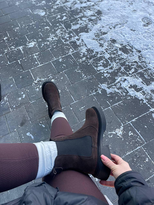 Edan Instruments Черевики жіночі EDAN шоколадні замша натуральна зима 36-41 (5692) Коломыя - изображение 3