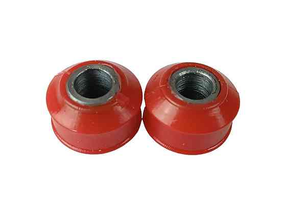 Сайлентблок наконечника рейки 2110-2112, 2170-2172, 1117-1119 поліуретан червоний гранатка (к-кт 2 шт) внутрішнього Мукачево
