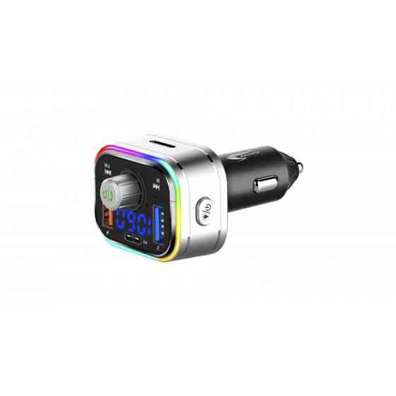 Автомобільний FM-трансміттер Aspiring Wave 2 LED/Bluetooth/MicroSD/DSP/QC3.0/Пульт ДК (86ASTR21PB2) Киев