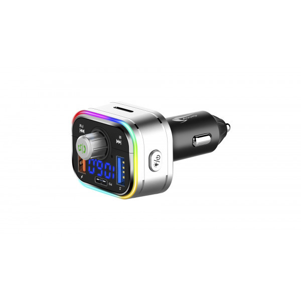 Автомобільний FM-трансміттер Aspiring Wave 2 LED/Bluetooth/MicroSD/DSP/QC3.0/Пульт ДК (86ASTR21PB2) Киев - изображение 5