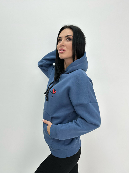 Жіночий худі з капюшоном "Honey" Турція оптом | Норма і батал Київ - фото 4