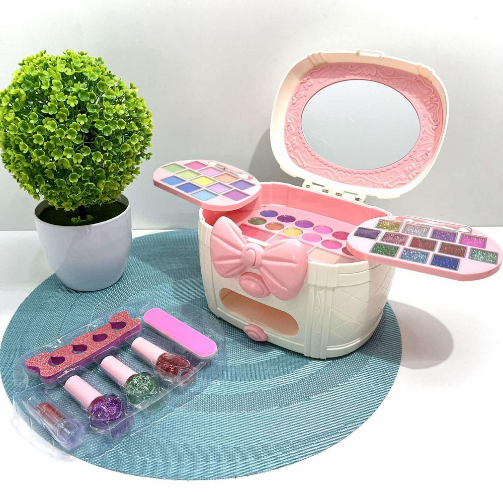Набір косметики дитячий в скриньці тіні рум'яна помада набір для манікюру (HZ060) Чернигов - изображение 1