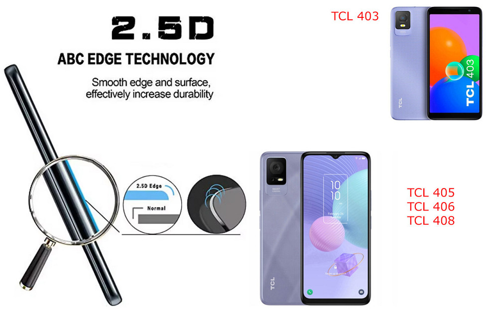 Защитное стекло ArmorGlass для TCL 403, TCL 405, TCL 406, TCL 408 – устойчивое к царапинам и ударам Киев - изображение 2