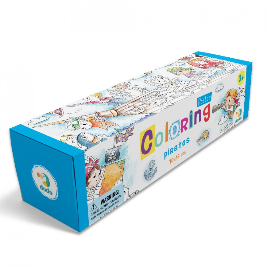 Дитяча розмальовка "Пірати" DoDo 300329 розмір 70х16 см Вінниця - фото 1