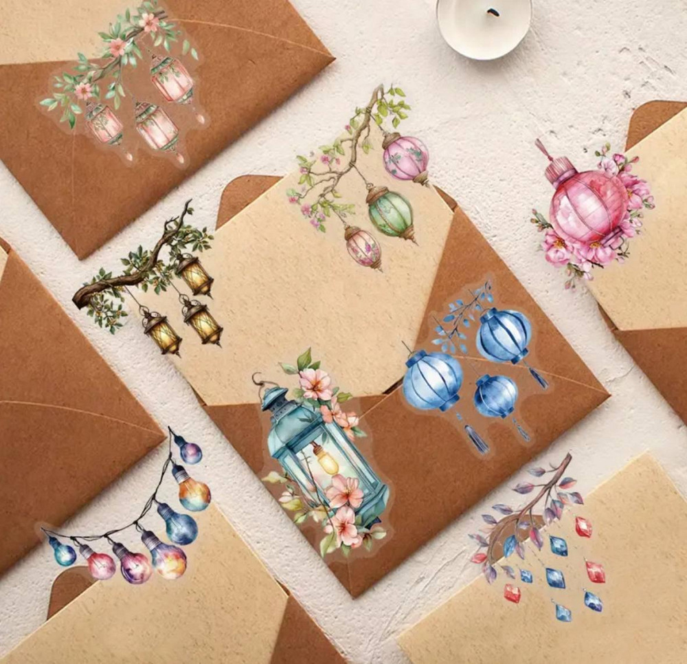 Набір наліпок «Магічні ліхтарі» 50 шт – декоративні вінілові стікери Київ - фото 6