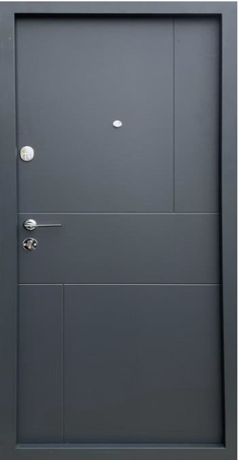 Двері вхідні Бастіон Кордон Трембіта Антрацит 860х2050 мм Київ - фото 2