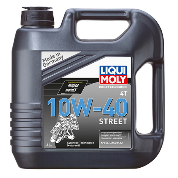 Олива для 4-тактних двигунів Liqui Moly Motorbike 4T 10W-40 Street 4л Львів - фото 1