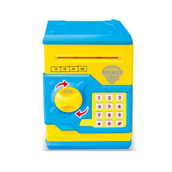 Детская копилка/сейф MK 3916 с купюроприемником Желтый Винница