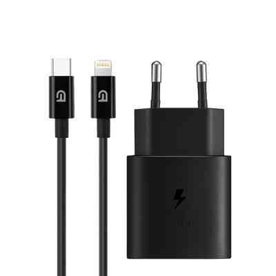 Зарядное устройство Armorstandart AR-TA800 25W USB-C + cable USB-C to Lightning black (ARM77721) Винница