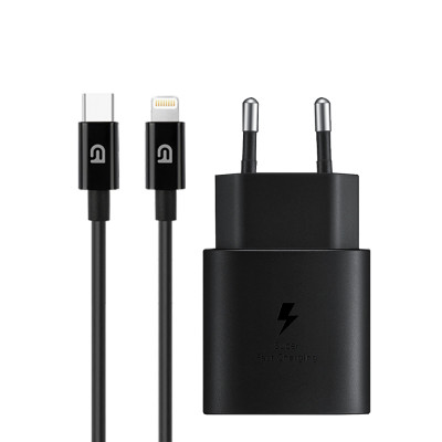 Зарядное устройство Armorstandart AR-TA800 25W USB-C + cable USB-C to Lightning black (ARM77721) Винница - изображение 1