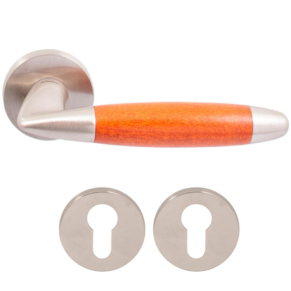 Ручка Mandelli 461 Totem мат.никель/вишня R кл Киев - изображение 2