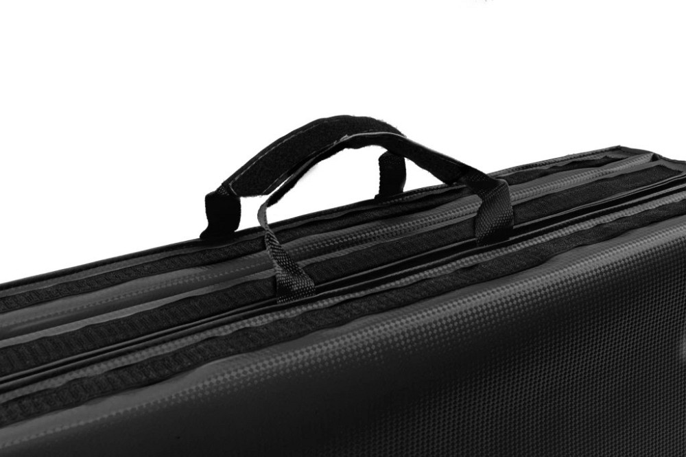 Спортивный складной гимнастический мат Hop-Sport 5 см черный для тренировок фитнеса акробатики дома и зала Киев - изображение 6