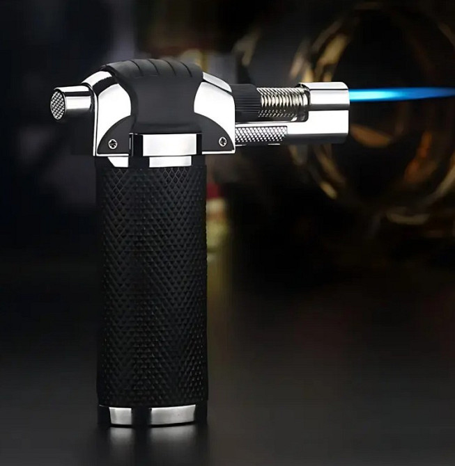 Запальничка газова, турбогорілка 9960, чорна Вінниця - фото 6