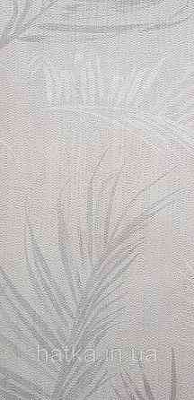 Обои винил на флизелине горячего тиснения DUKA Selective1.06х10 листья папоротника.серые белые на сером  DK322 Киев