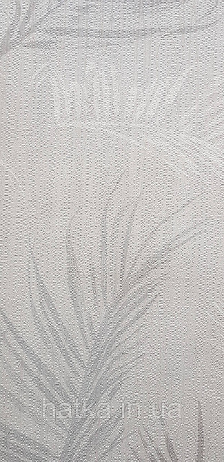 Шпалери вініл на флізеліні гарячого тиснення DUKA Selective1.06х10 листя папороті.сірі білі на сірому DK32250-1 Київ - фото 3