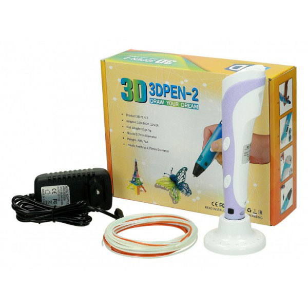 Оригінальна 3d ручка 3D ручка Smart 3D Pen 2 фиолетовая Різнокольорова для дітей AH-10 Львів - фото 8