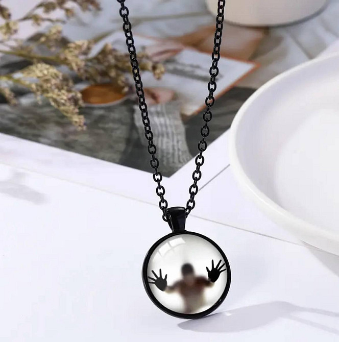 Светящийся кулон «Силуэт» – черная цепочка Киев - изображение 2