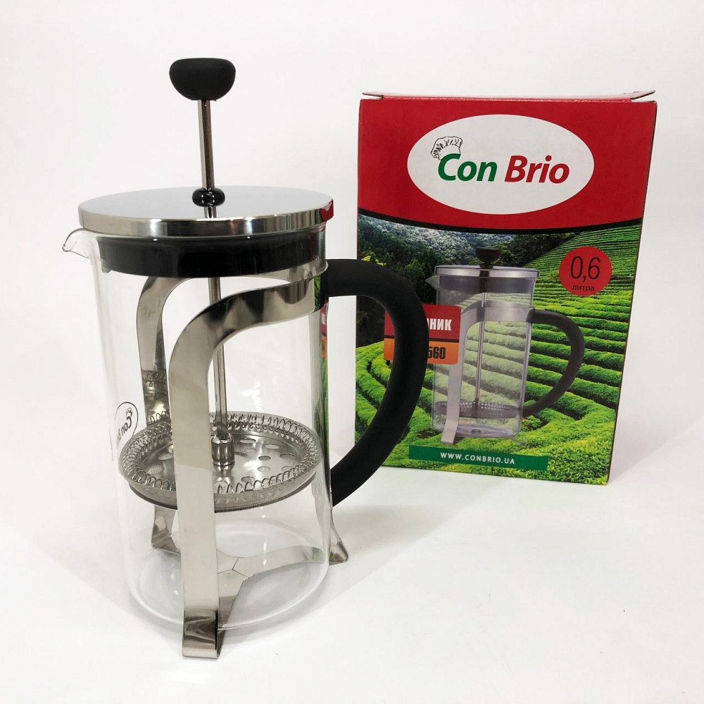 Френч-пресс красивый Con, Френч-пресс из хорошего материала, Эксклюзивные заварочные чайники WO-94 Львов - изображение 3