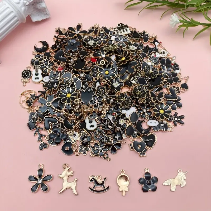 Набор эмалированных шармиков для рукоделия, 100 шт. Киев - изображение 2