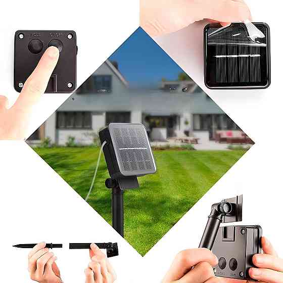 Уличная гирлянда на солнечной батарее 5м,Пчелка,Теплый белый SBR Киев