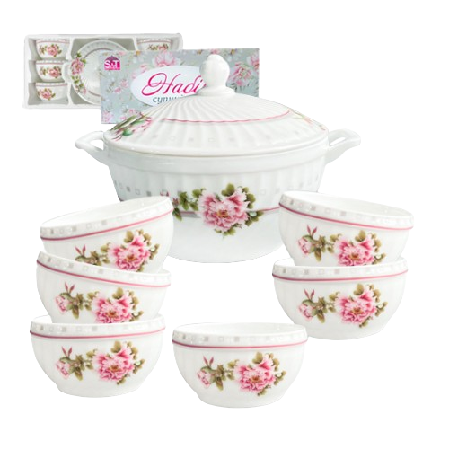 Набір супниць Піон 7 предметів (2,5л*1шт/740мл*6шт) 30050-202095 S&T
    
            
                Набір супниць Піон 7 предметів (2,5л*1шт/74 Житомир