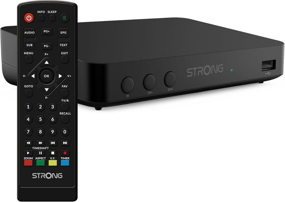 Ресивер STRONG SRT8208 DVB-T2 з записом HEVC265 HDMI USB Dolby Digital чорний Київ - фото 1