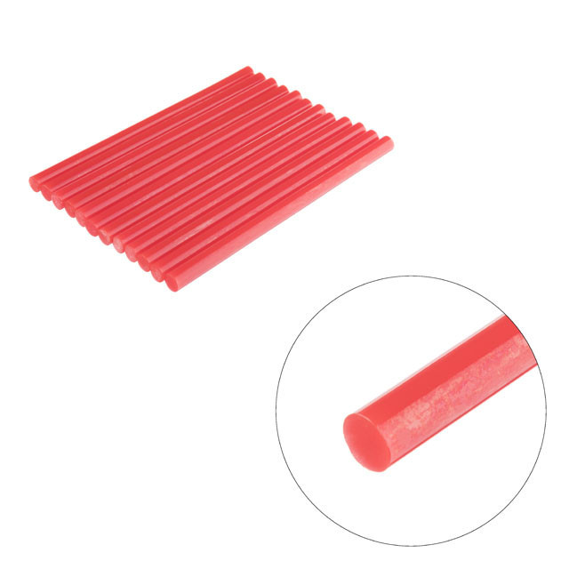 Комплект клейових стрижнів червоних, 11,2×200 мм, 12 шт. INTERTOOL RT-1042 Київ - фото 3