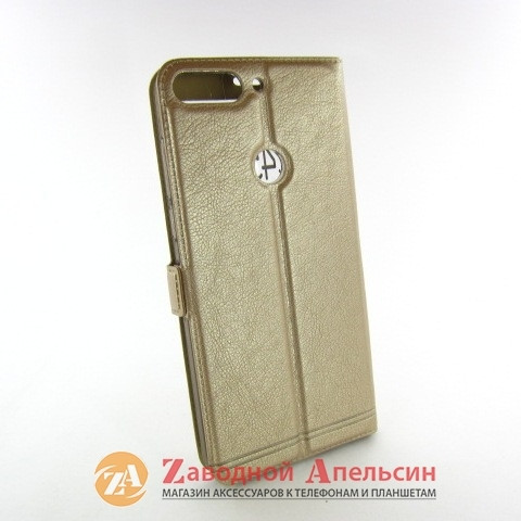 Чохол книжка Huawei Y7 2018 Smart Case gold Одеса - фото 5