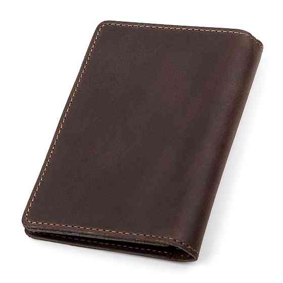 Обложка для автодокументов кожаная Коричневая (SHVIGEL) Киев