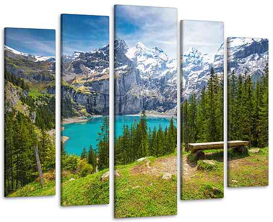 Модульна картина Природа Гори Art-349_5 ( 80х118см ) Київ