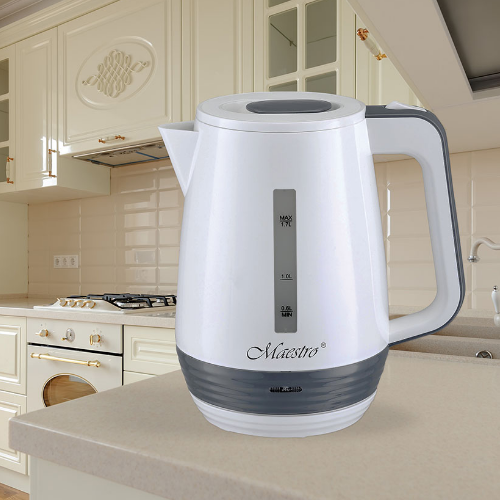 Електрочайник 1,7л 1850-2200W (диск) білий MR-033-WHITE Maestro Житомир