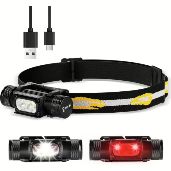 Налобный фонарь Sofirn H35R Luminus SST20 1500лм 5000K USB-С с аккумулятором Sofirn 3000ma (Красный свет) Киев