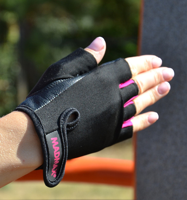 Рукавички для фітнесу MadMax MFG-251 Rainbow Pink S Каменское - изображение 5