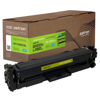 Картридж Patron Canon 055 cyan Green Label (PN-055CGL) Винница - изображение 1