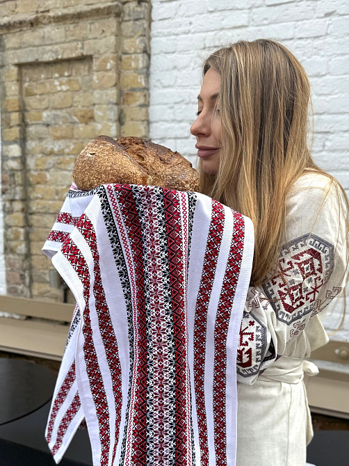 Ecotton Ранер-рушник Ecotton Етно 35x150 см в українському етно-стилі білий Коломыя - изображение 5