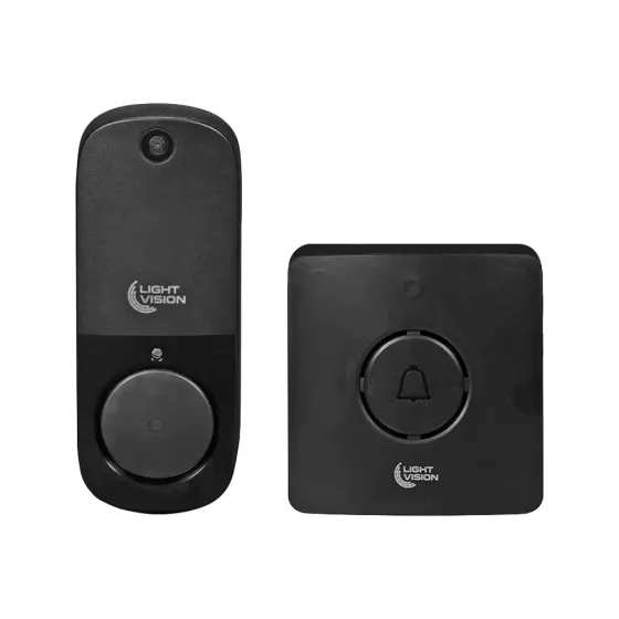 Дверний WiFi дзвінок Light Vision VLC-DR10T(Tuya) Black з ІЧ-датчиком руху (75-00186) Київ