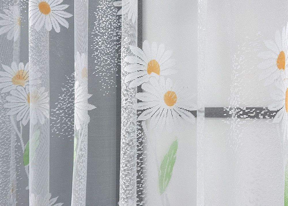 Тюль жаккард VR-Textil № 1889т Арка на кухню цвет белый 300х150 см (53-0089) Киев - изображение 4