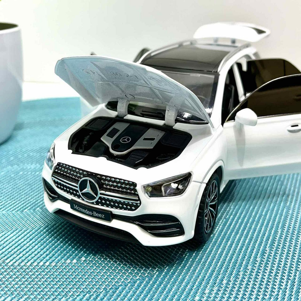 Машина Автосвіт Mercedes інерційна відчиняються двері 20,5 см 1:24 Біла (AP-2100) Чернігів - фото 8