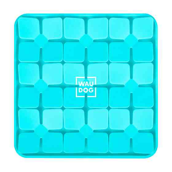 Килимок для пошуку корму WAUDOG Silicone, 205х205х17 мм, блакитний Київ