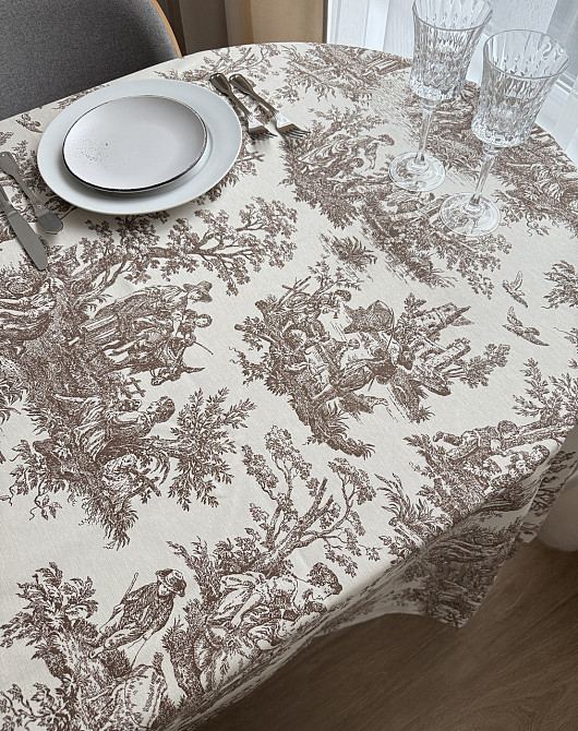 Ecotton Скатертина столова Ecotton DUCK 170х220 см водовідштовхувальна Italiano бежевий (30497 Коломия - фото 4