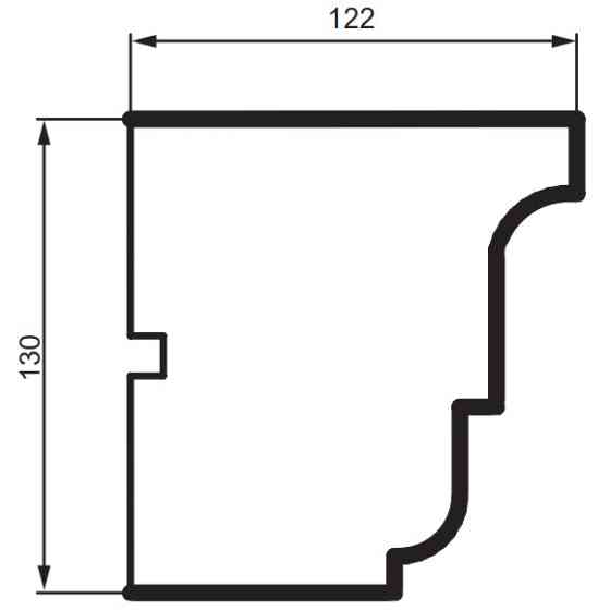 Карниз фасадный Prestige Decor KC 139 Днепр