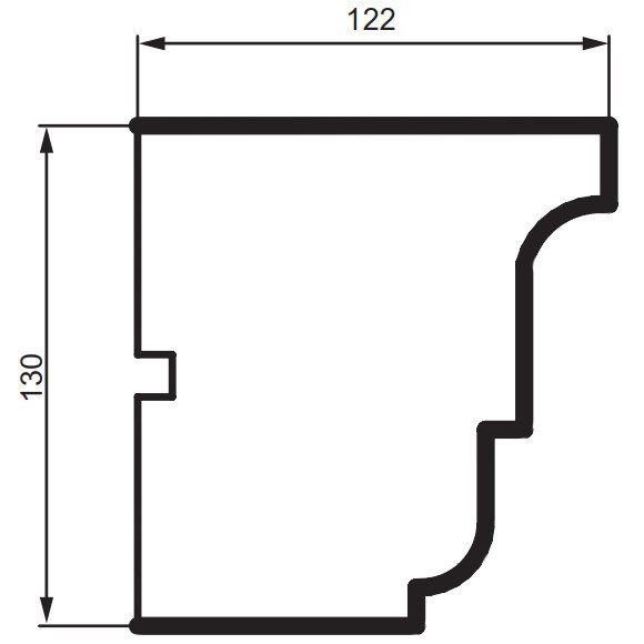 Карниз фасадный Prestige Decor KC 139 Днепр - изображение 2