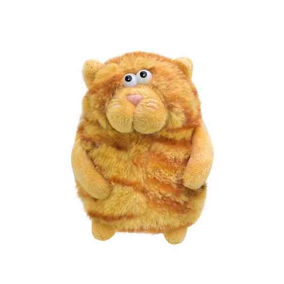 Дитяча м'яка іграшка "Кумедний кіт" C6303(Orange) розмір 13 см Вінниця