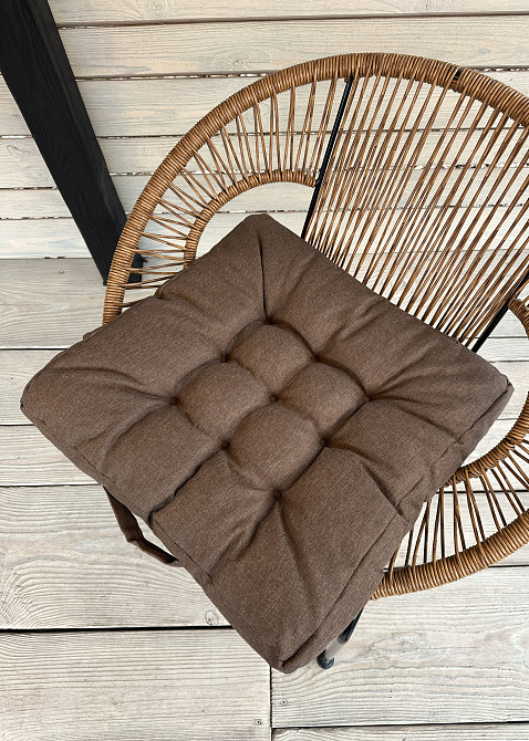 Подушка для стільців (50x50х8 см) Decorator Sawana колір світло-коричневий 84-133 Київ - фото 2
