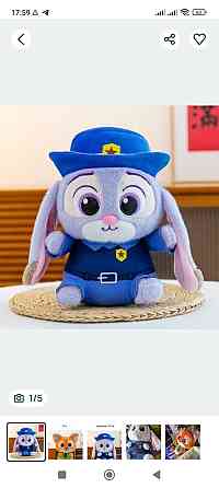 Новинка! игрушка Джуди Хопс плюшевая Ник Зверополис Харьков