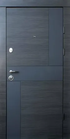 Вхідні двері Qdoors Преміум Kale Стиль-М венге сірий горизонт АРТ /біле дерево 850х2040 мм Київ